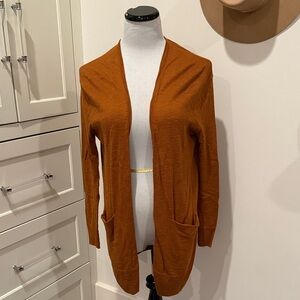 Madewell oversized Open Front Cardigan Sweater - Rust